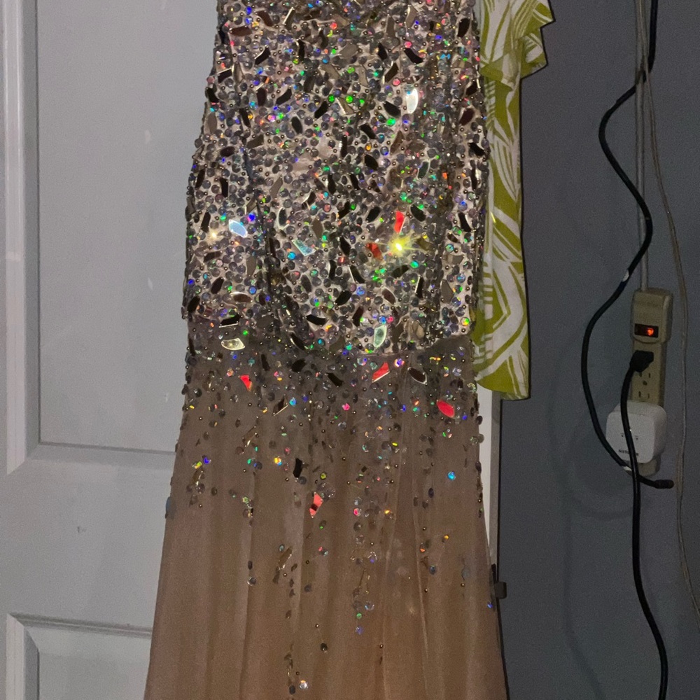Stunning Sequin Embellished Evening Gown